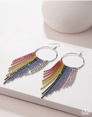 Streamlined Shimmer - Multi ♥ Earrings