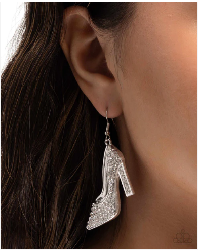 Wedding Shoes - White ♥ Earrings