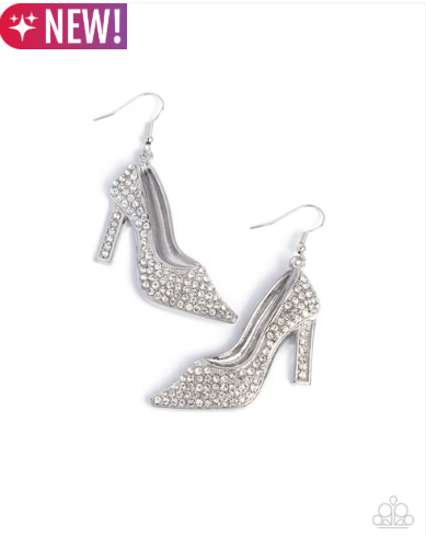 Wedding Shoes - White ♥ Earrings
