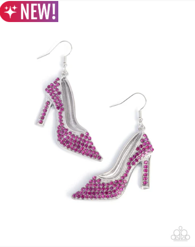 Wedding Shoes - Pink ♥ Earrings