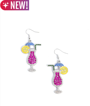 Delightful Daiquiri - Pink ♥ Earrings