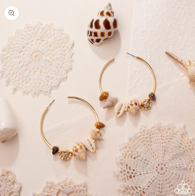 Seashell Sonnet - Gold ♥ Earrings