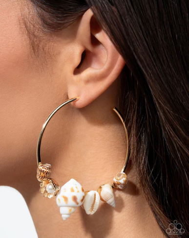 Seashell Sonnet - Gold ♥ Earrings