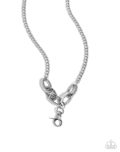 Monochromatic Maven - White ♥ Lanyard