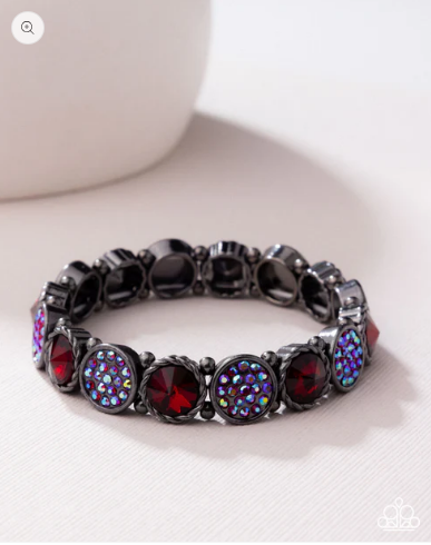 Take A Moment to Reflect - Red ♥ Bracelet