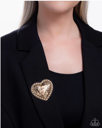 Breath of Fresh Romance - Gold ♥ Brooch