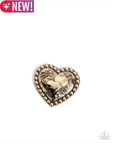Breath of Fresh Romance - Gold ♥ Brooch