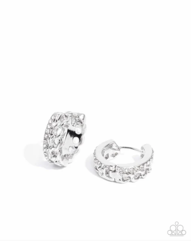 Lethal Layers - White ♥ Earrings