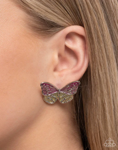 Aerial Appreciation - Pink ♥ Post Earrings