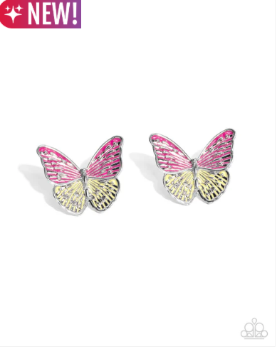 Aerial Appreciation - Pink ♥ Post Earrings