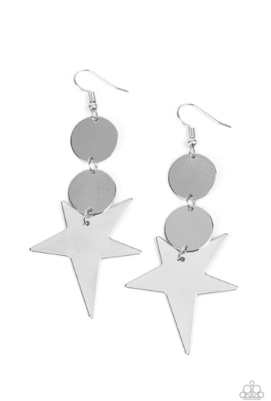 Star Bizarre - Silver ♥ Earrings